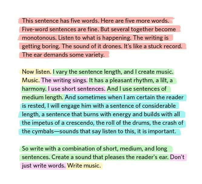 Aprende a redactar con estilo frases cortas y largas para mejorar el ritmo narrativo