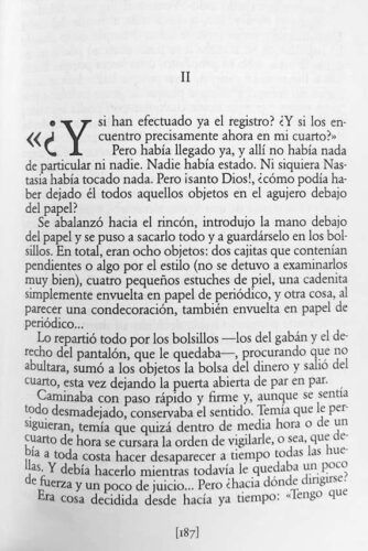 Crimen y castigo, de Fiodor M. Dostoievski