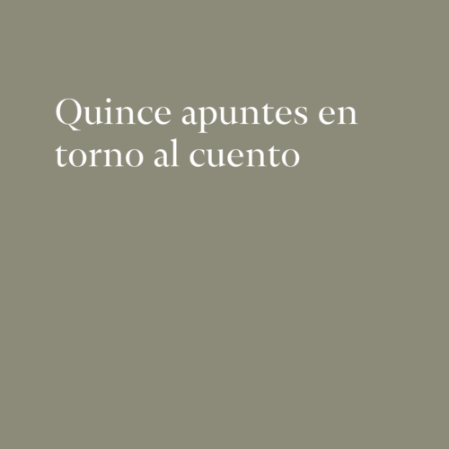 Apuntes en torno al cuento