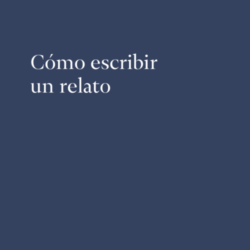 Como escribir un relato