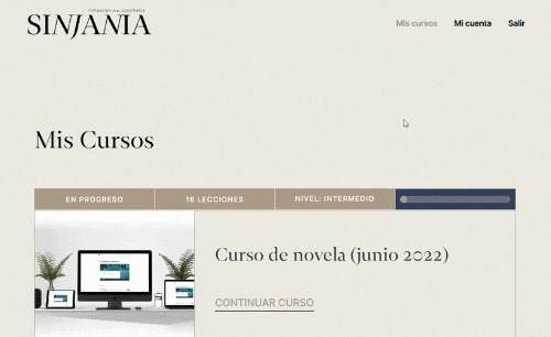 GIF 1 - Haciendo clic sobre tu curso