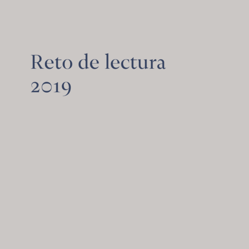 Reto de lectura 2019