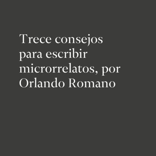 Consejos para escribir microrrelatos