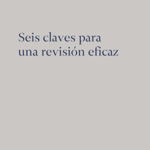 Claves para una revision