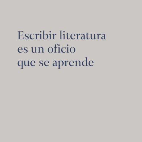 Escribir literatura