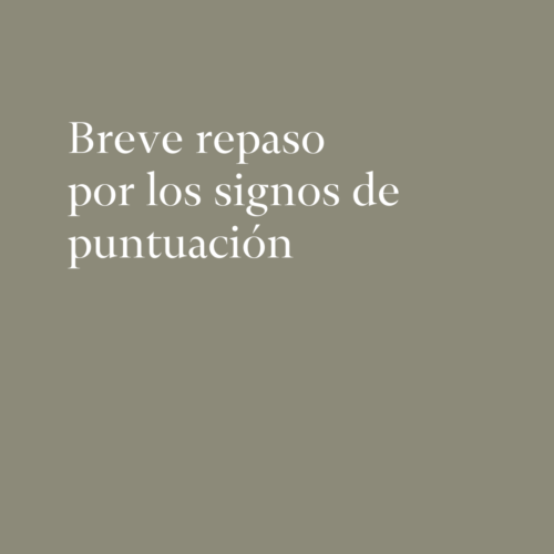 Signos de puntuacion