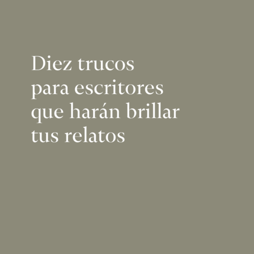 Trucos para escritores
