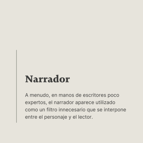 Filtro del narrador