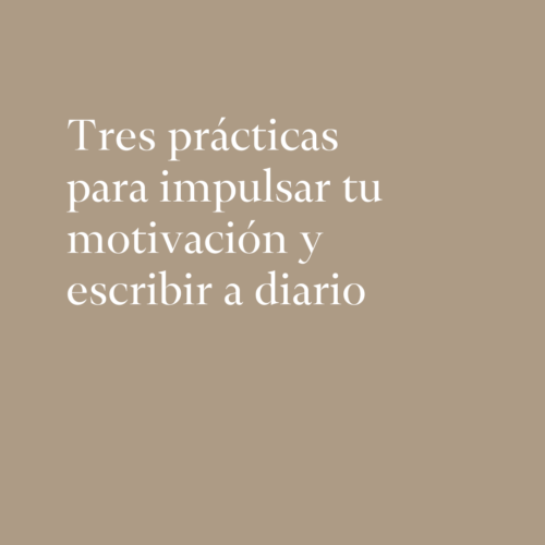 Motivación para escribir a diario