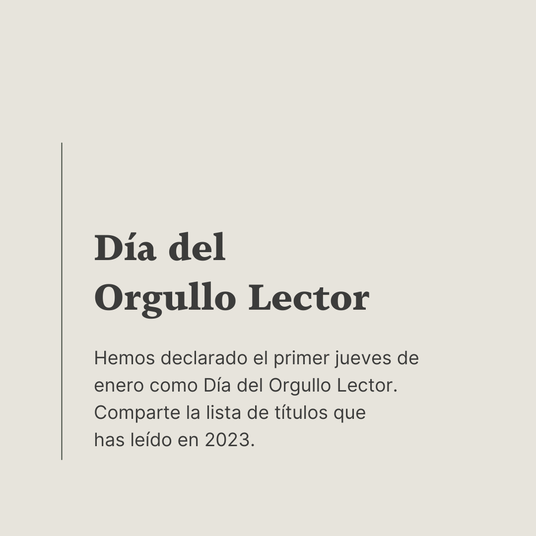 Día del Orgullo Lector