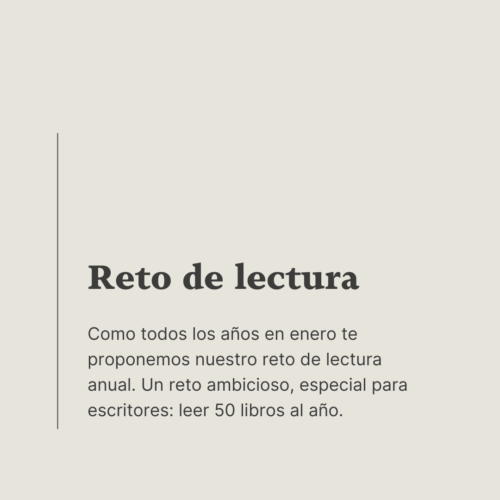 Reto de lectura